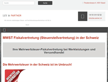 Tablet Screenshot of mwst-fiskalvertretung.ch